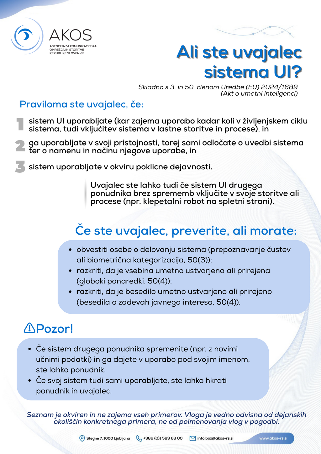 Ali ste uvajalec sistema UI?