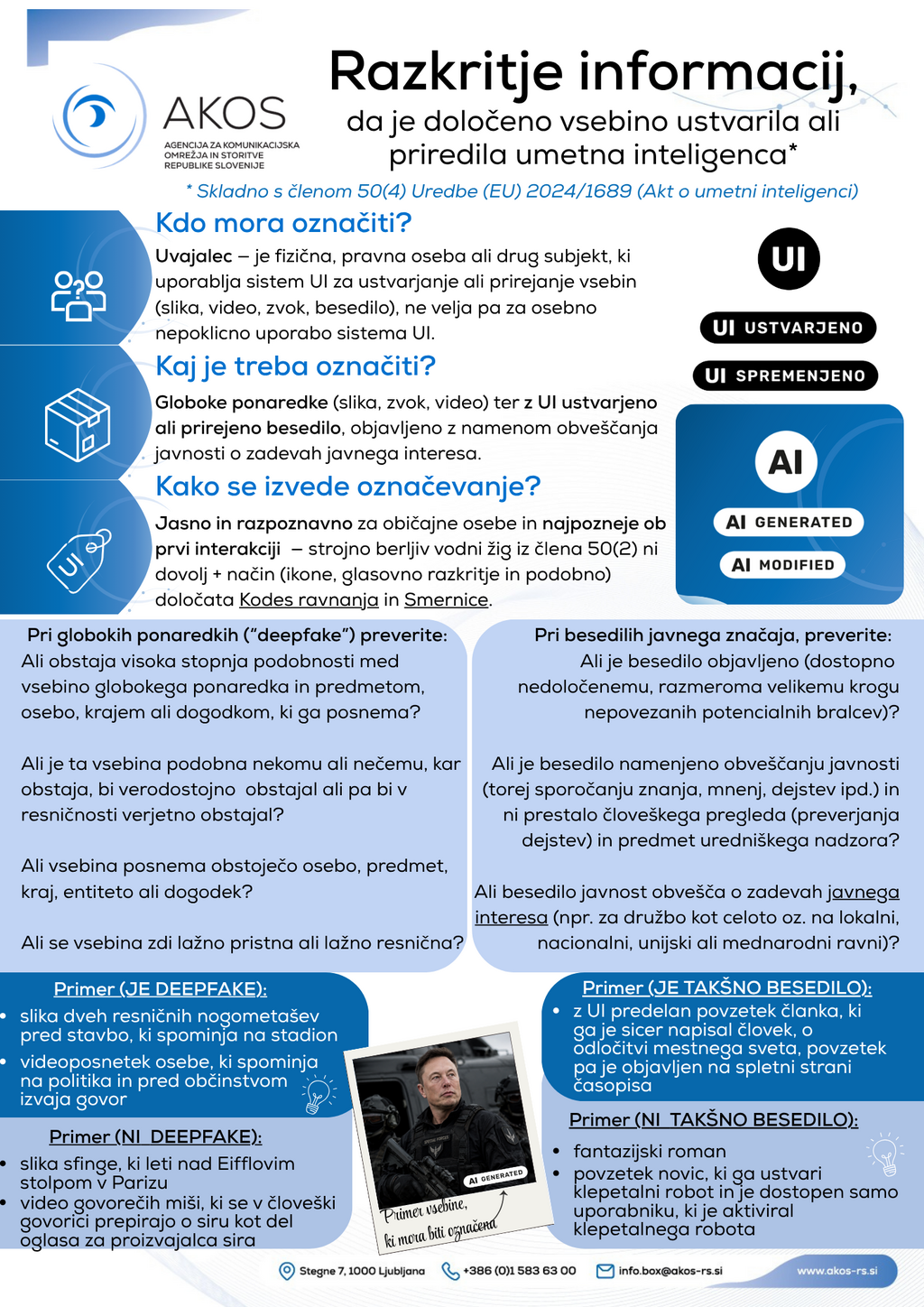 Infografika - preglednost umetne inteligence